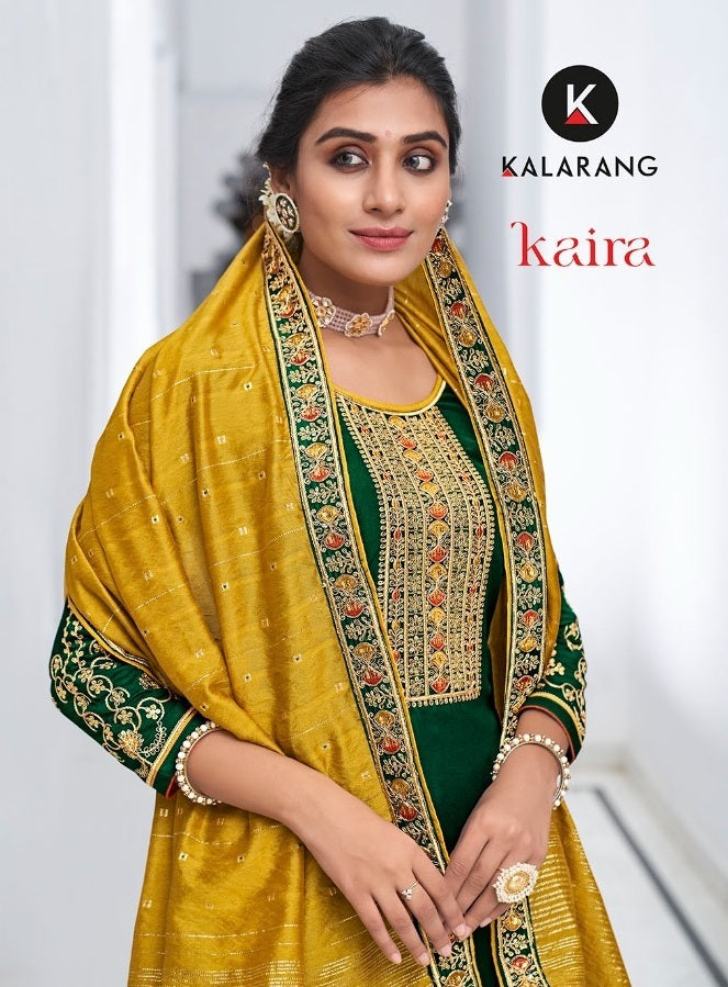 Kalarang Fashion Launch Kaira Parampara Silk With Embroidery Work Exclusive Causal Wear Salwar Suits