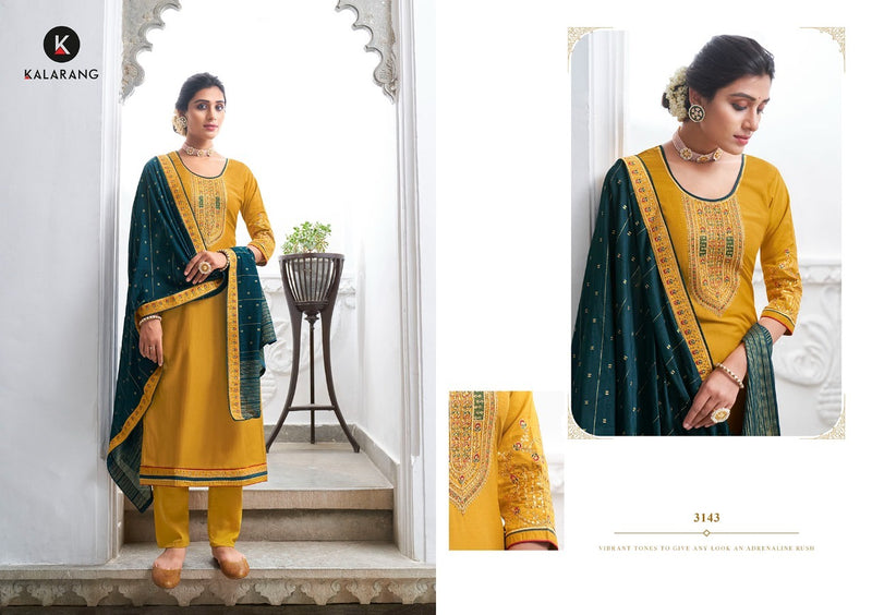 Kalarang Fashion Launch Kaira Parampara Silk With Embroidery Work Exclusive Causal Wear Salwar Suits