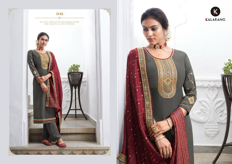 Kalarang Fashion Launch Kaira Parampara Silk With Embroidery Work Exclusive Causal Wear Salwar Suits