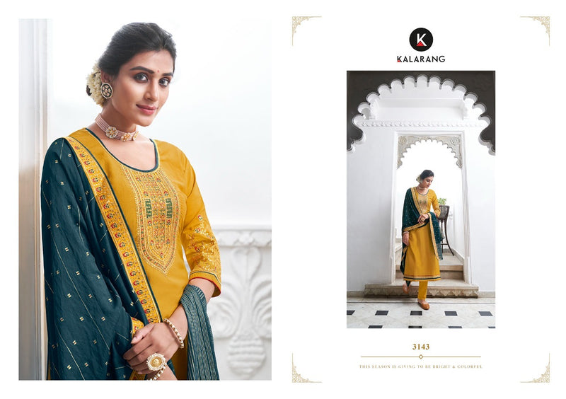 Kalarang Fashion Launch Kaira Parampara Silk With Embroidery Work Exclusive Causal Wear Salwar Suits