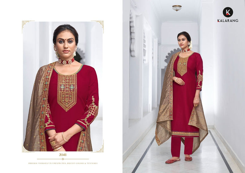 Kalarang Fashion Launch Kaira Parampara Silk With Embroidery Work Exclusive Causal Wear Salwar Suits