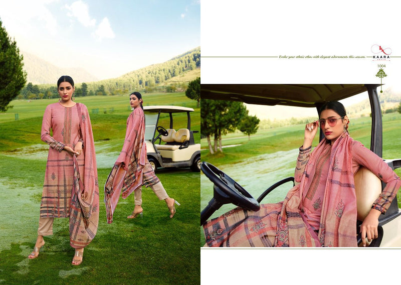 Kara Gulkand Pashmina Print With Embroidery Work Suit