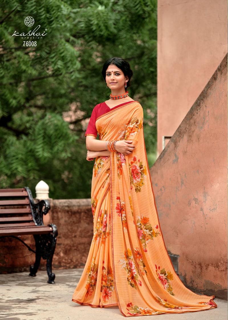 Kashvi Creation Naina Georgette Saree Collection