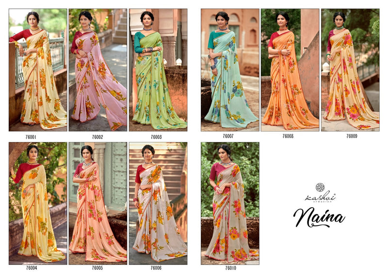 Kashvi Creation Naina Georgette Saree Collection