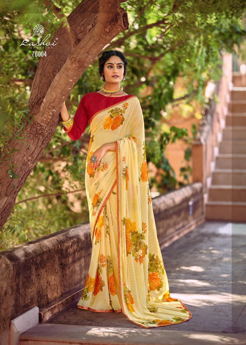 Kashvi Creation Naina Georgette Saree Collection