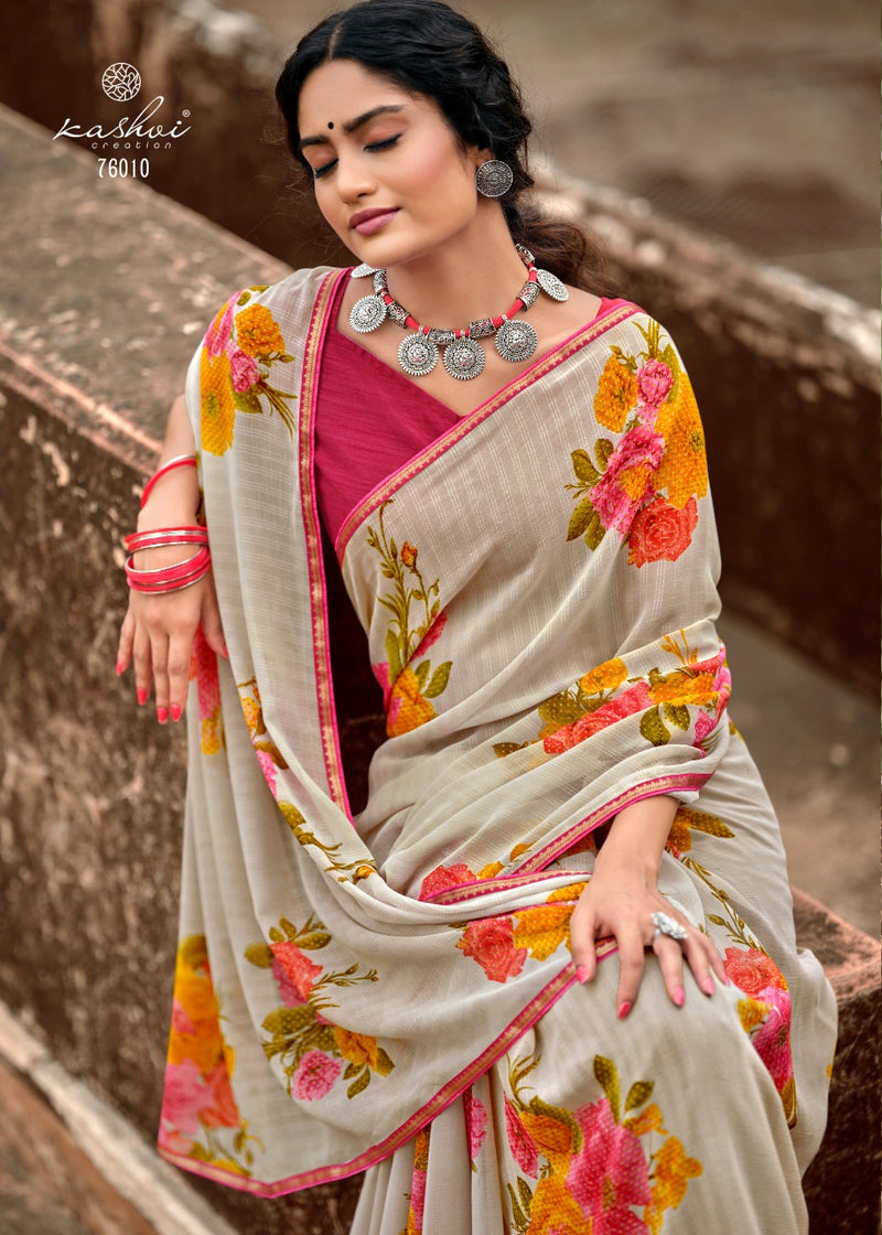 Kashvi Creation Naina Georgette Saree Collection