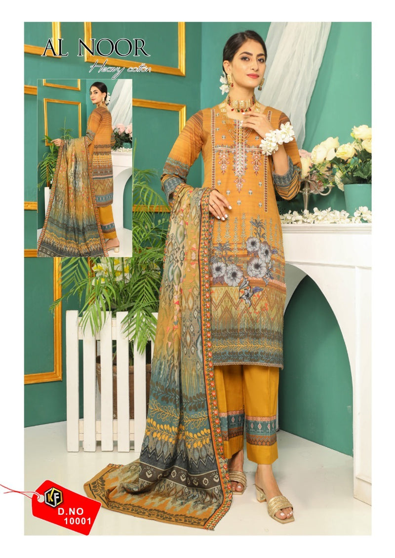 Keval Fab Al Noor Pure Cotton Printed Casual Wear Karachi Cotton Salwar Kameez