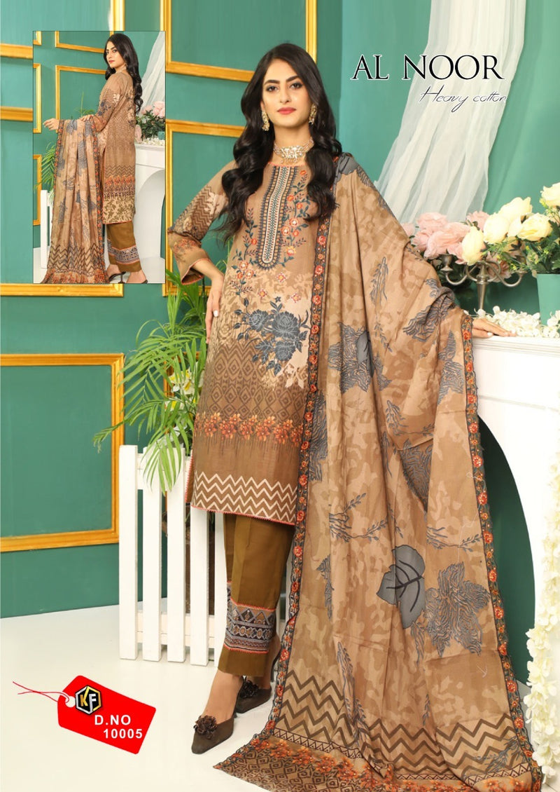 Keval Fab Al Noor Pure Cotton Printed Casual Wear Karachi Cotton Salwar Kameez