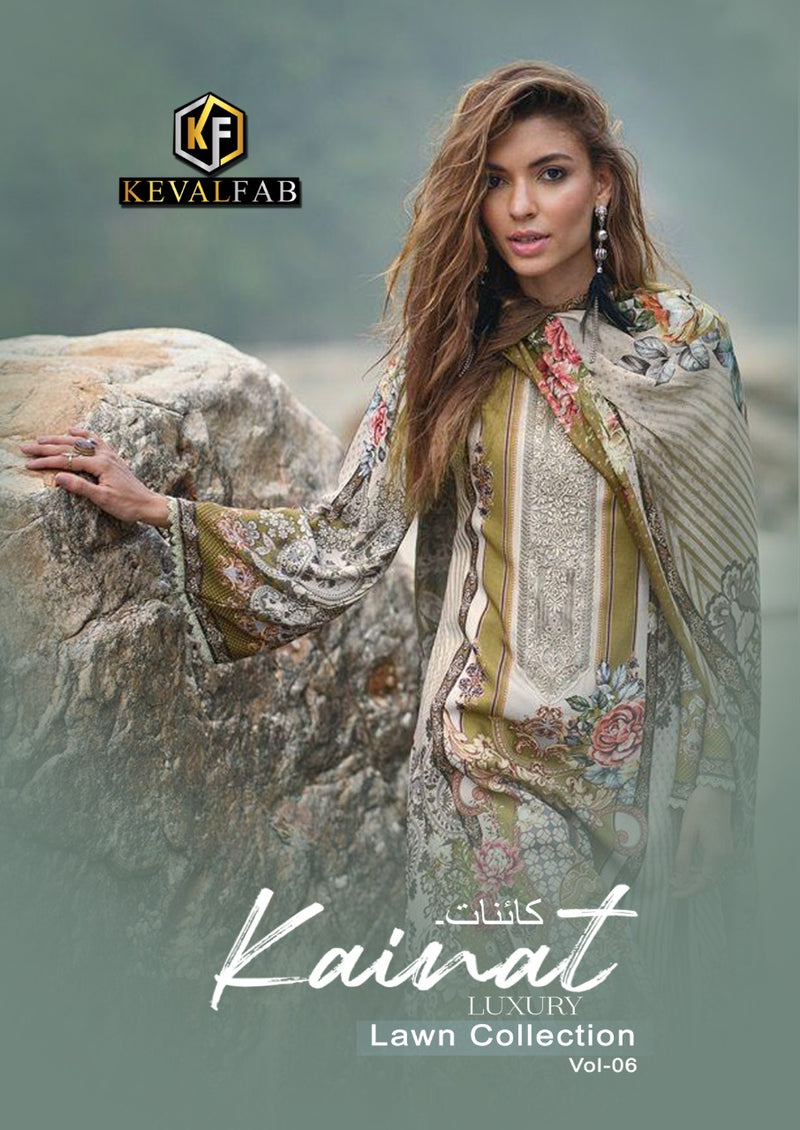 Keval Fab Kainat Pure Cotton Karachi Printed Casual Wear Salwar Kameez