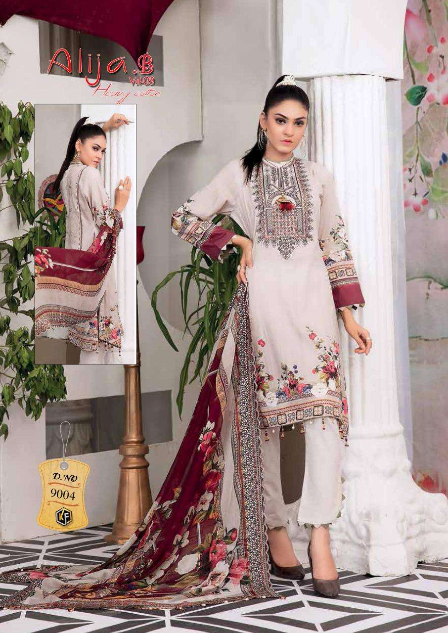 Keval Fab Alija vol 9 Cotton Exclusive Karachi Collection Salwar Suit