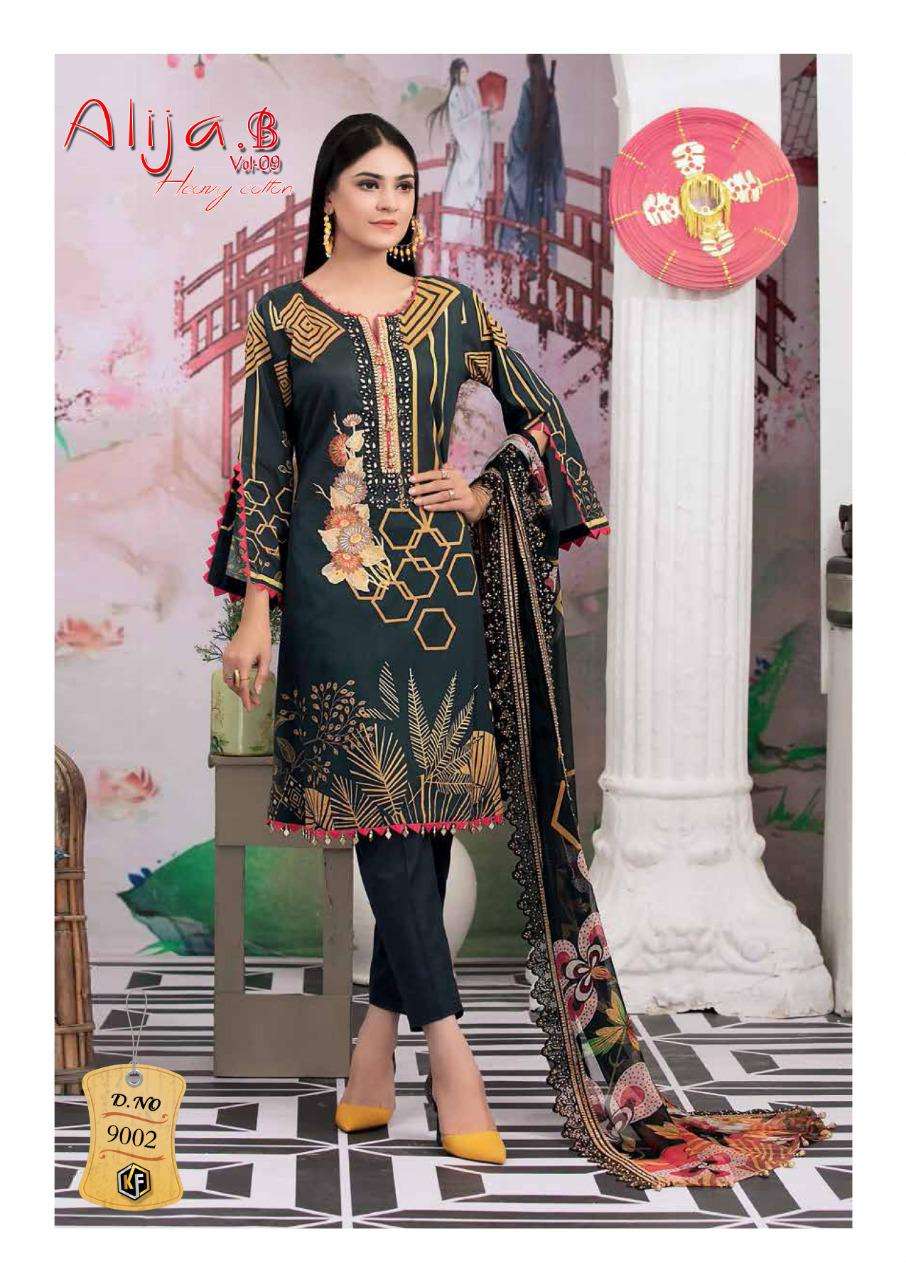 Keval Fab Alija vol 9 Cotton Exclusive Karachi Collection Salwar Suit