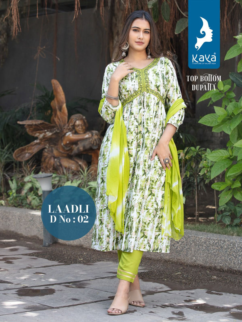 Kaya Laadli Rayon Printed Fancy Designer Party Wear Kurti