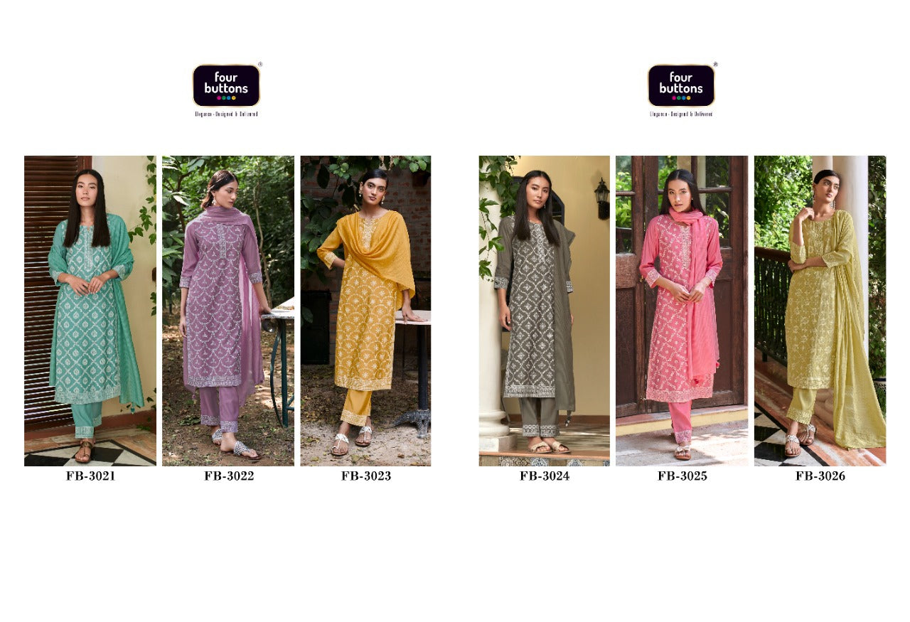 Four Buttons Lemon Vol 6 Silk With Beautiful Hand Work Stylish Designer Attractive Look Casual Kurti