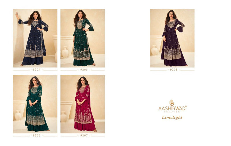 Aashirwad Creation Lime Light Heavy Designer Wedding Wear Salwar Suits