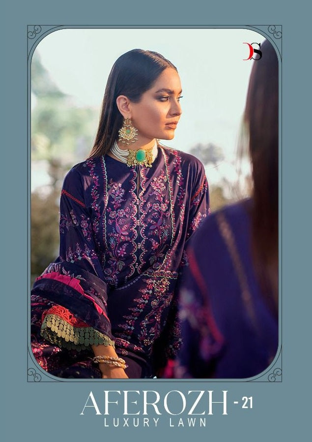 Afrozeh Luxury Lawn Vol 21 Cotton Party Wear Salwar Suit