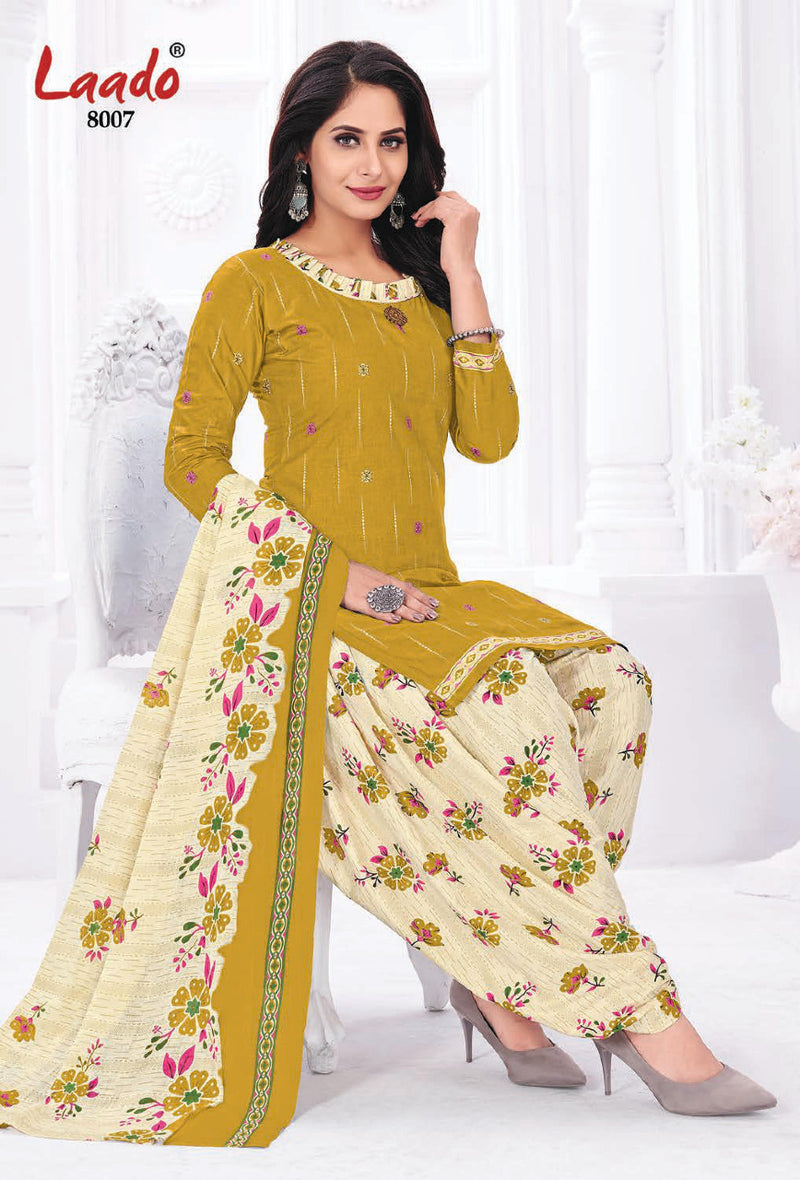 Laado Presents Priti Patiyala Vol 8 Pure Cotton Casual Wear Salwar Suit