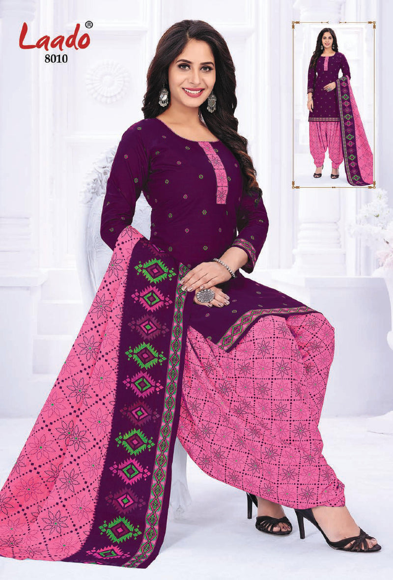 Laado Presents Priti Patiyala Vol 8 Pure Cotton Casual Wear Salwar Suit