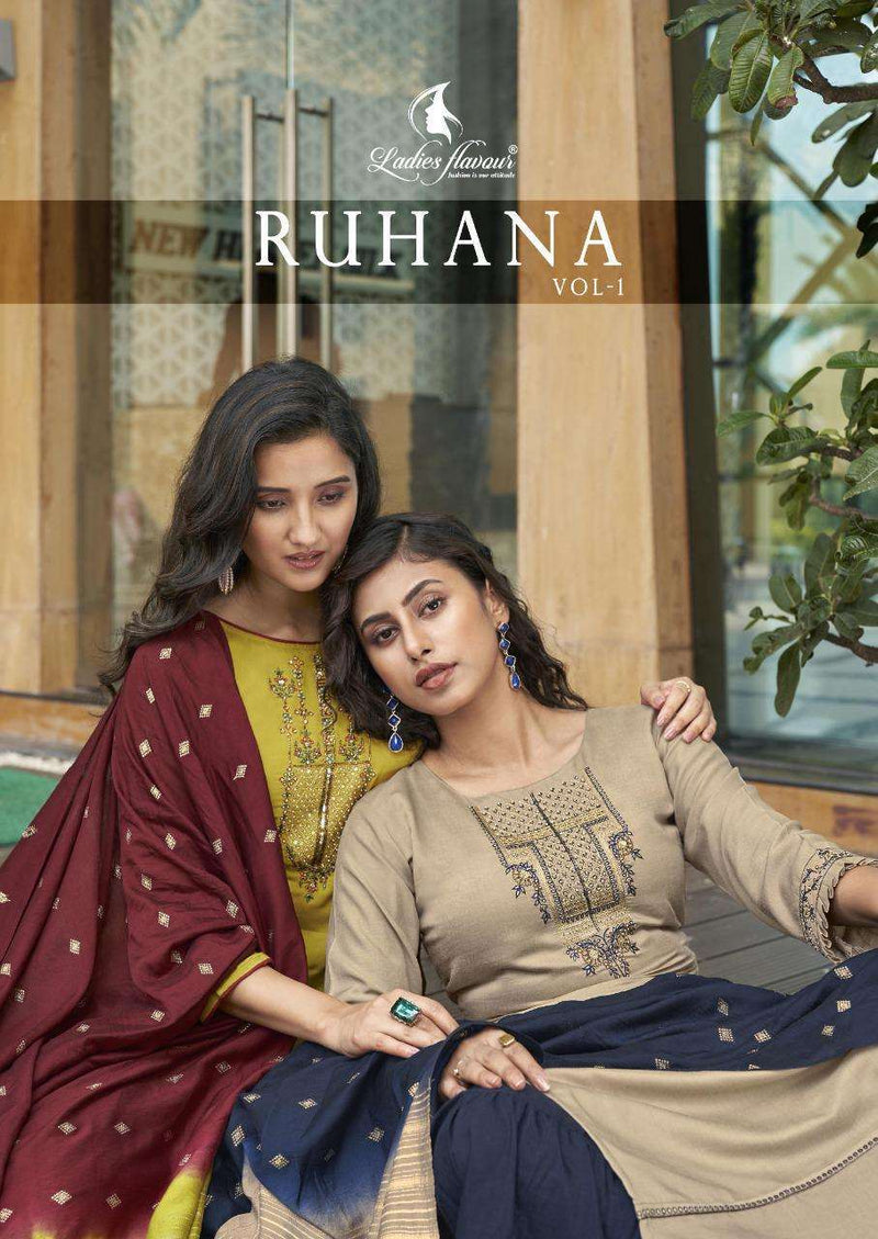 Ladies Flavour Launch Ruhana Muslin With Heavy Embroidery Work Designer Sawar Kameez