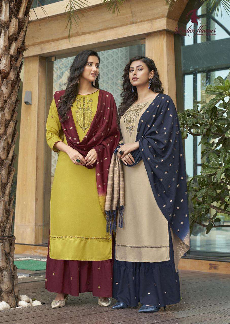 Ladies Flavour Launch Ruhana Muslin With Heavy Embroidery Work Designer Sawar Kameez