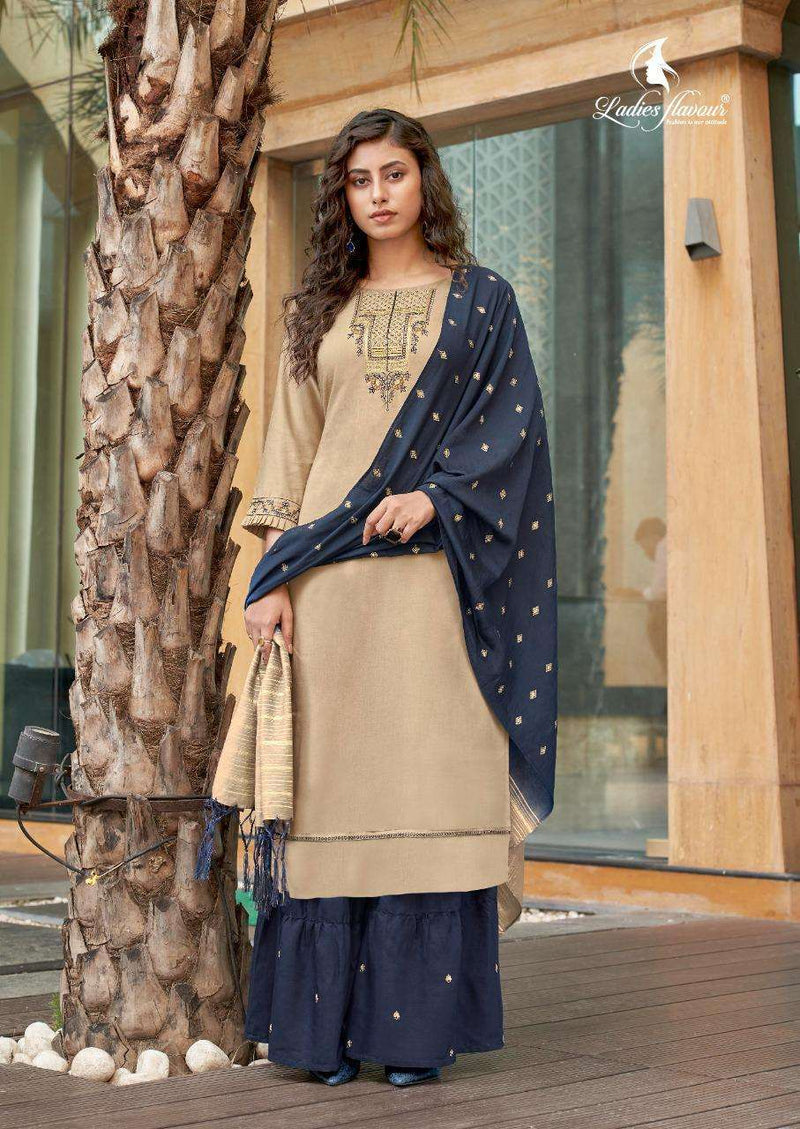 Ladies Flavour Launch Ruhana Muslin With Heavy Embroidery Work Designer Sawar Kameez