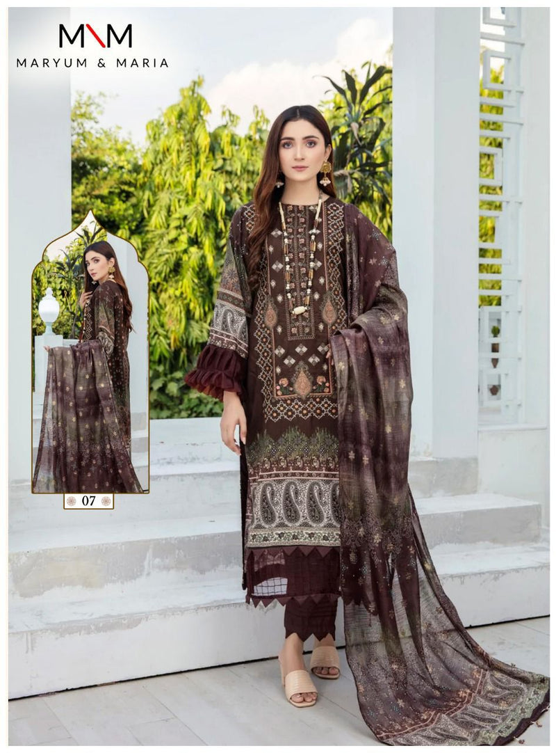 Maryum & Maria Mahermah Pure Cotton Karachi Pakistani Salwar Suit