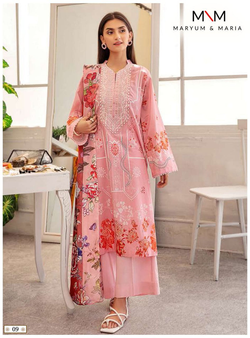 Maryum & Maria Mahermah Pure Cotton Karachi Pakistani Salwar Suit