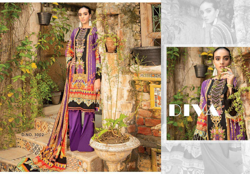 Yashika Trendz Mahnoor Vol 3 Lawn Cotton Festive Wear Salwar Suits With Digital Print