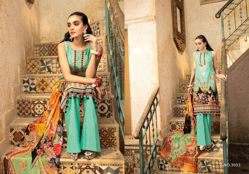 Yashika Trendz Mahnoor Vol 3 Lawn Cotton Festive Wear Salwar Suits With Digital Print