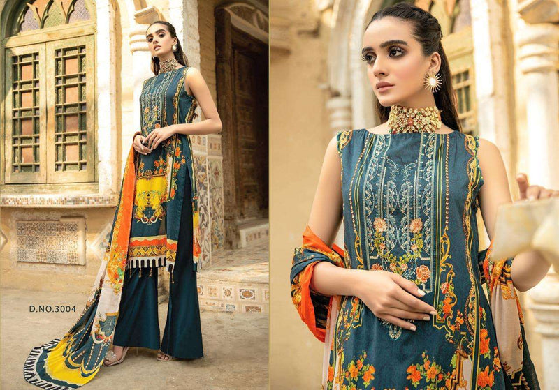 Yashika Trendz Mahnoor Vol 3 Lawn Cotton Festive Wear Salwar Suits With Digital Print