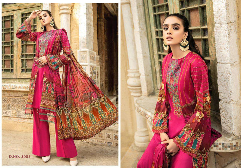 Yashika Trendz Mahnoor Vol 3 Lawn Cotton Festive Wear Salwar Suits With Digital Print