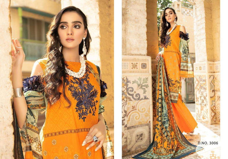 Yashika Trendz Mahnoor Vol 3 Lawn Cotton Festive Wear Salwar Suits With Digital Print