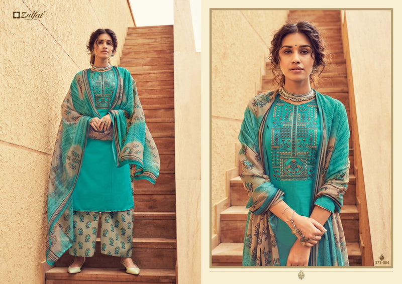 Zulfat Designer Suits Mahonia Jam Cotton Pinted Party Wear Salwar Kameez