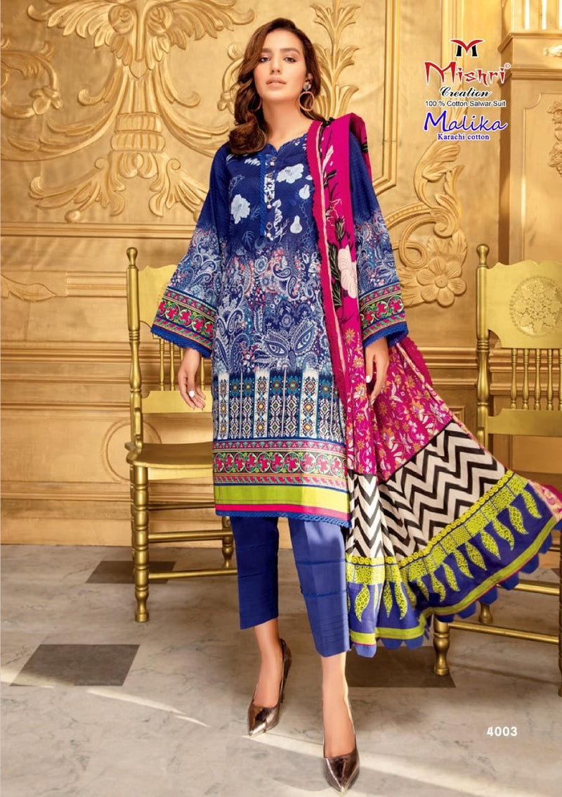 Mishri Creation Mallika Vol 4 Cotton Printed Pakistani Style Festive Wear Salwar Suits