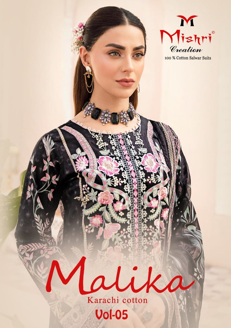 Mishri Creation Mallika Vol 5 Cotton Printed Pakistani Style Party Wear Salwar Suits