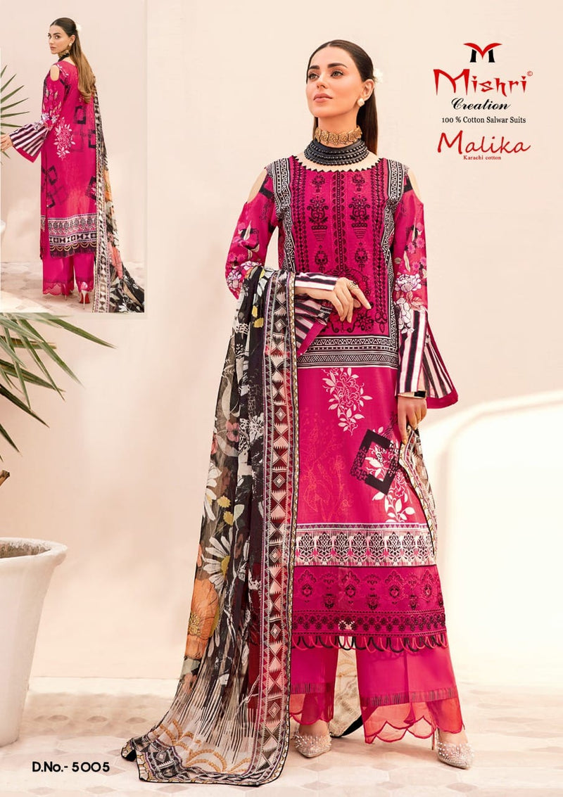 Mishri Creation Mallika Vol 5 Cotton Printed Pakistani Style Party Wear Salwar Suits