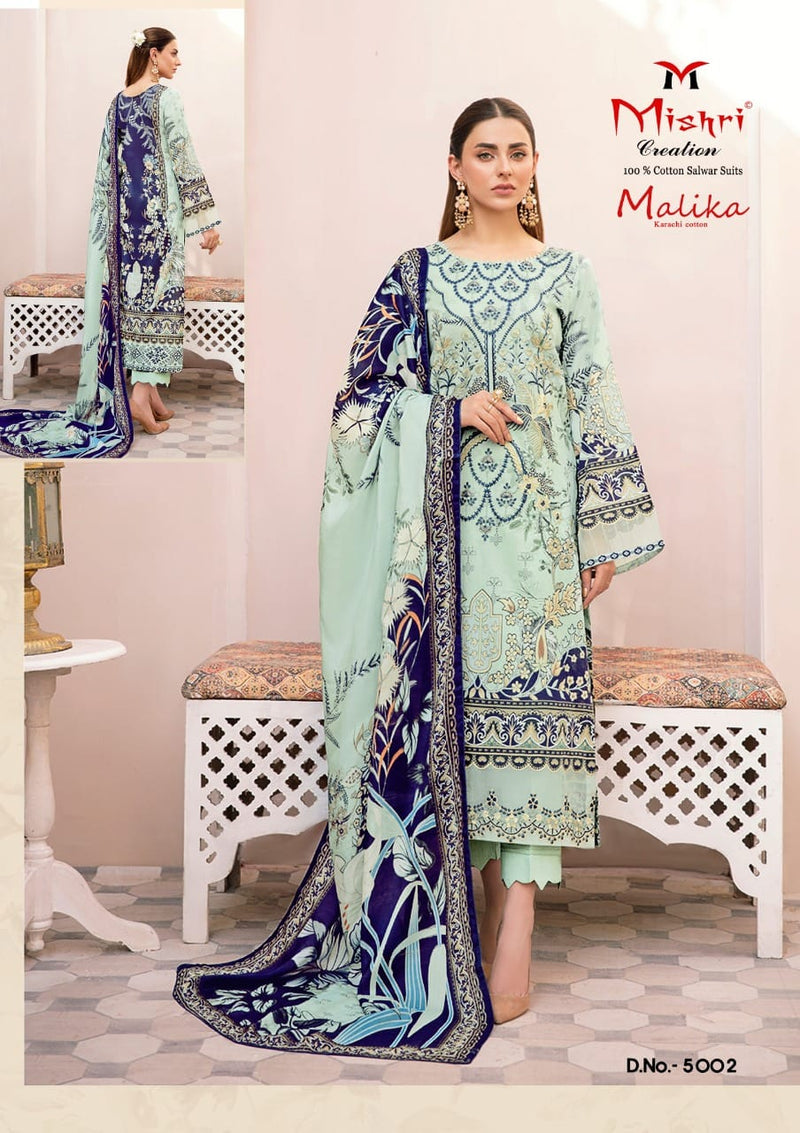 Mishri Creation Mallika Vol 5 Cotton Printed Pakistani Style Party Wear Salwar Suits