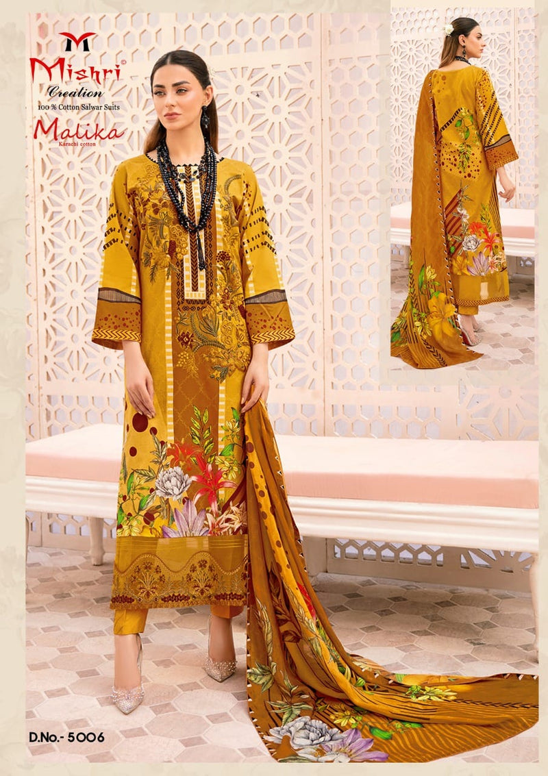 Mishri Creation Mallika Vol 5 Cotton Printed Pakistani Style Party Wear Salwar Suits