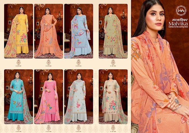 Harshit Fashion Hub Malvika Cambric Cotton Fancy Digital Printed Party Wear Salwar Suits