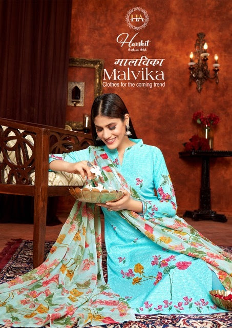 Harshit Fashion Hub Malvika Cambric Cotton Fancy Digital Printed Party Wear Salwar Suits