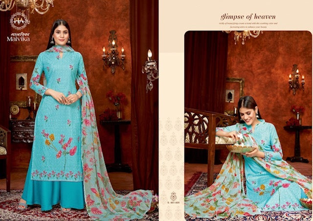 Harshit Fashion Hub Malvika Cambric Cotton Fancy Digital Printed Party Wear Salwar Suits