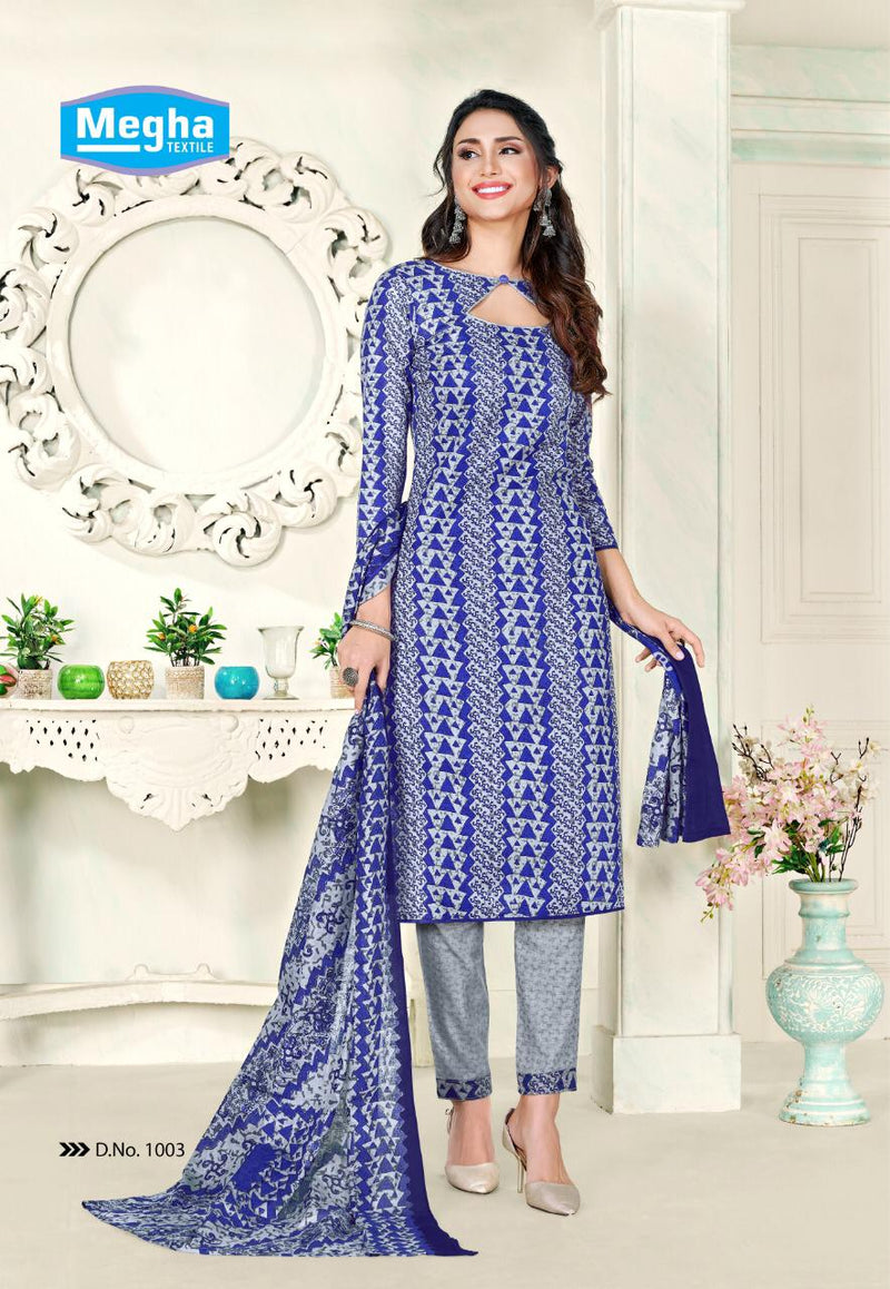 Megha Textile Manchali Vol 3 Cotton Printed Festive Wear Salwar Kameez