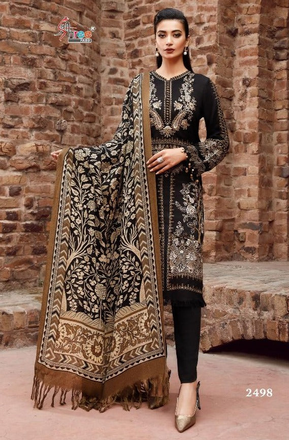 Shree Fabs Maria B Exclusive Pure Cotton With Embroidery Work Stylish Designer Pakistani Salwar Kameez