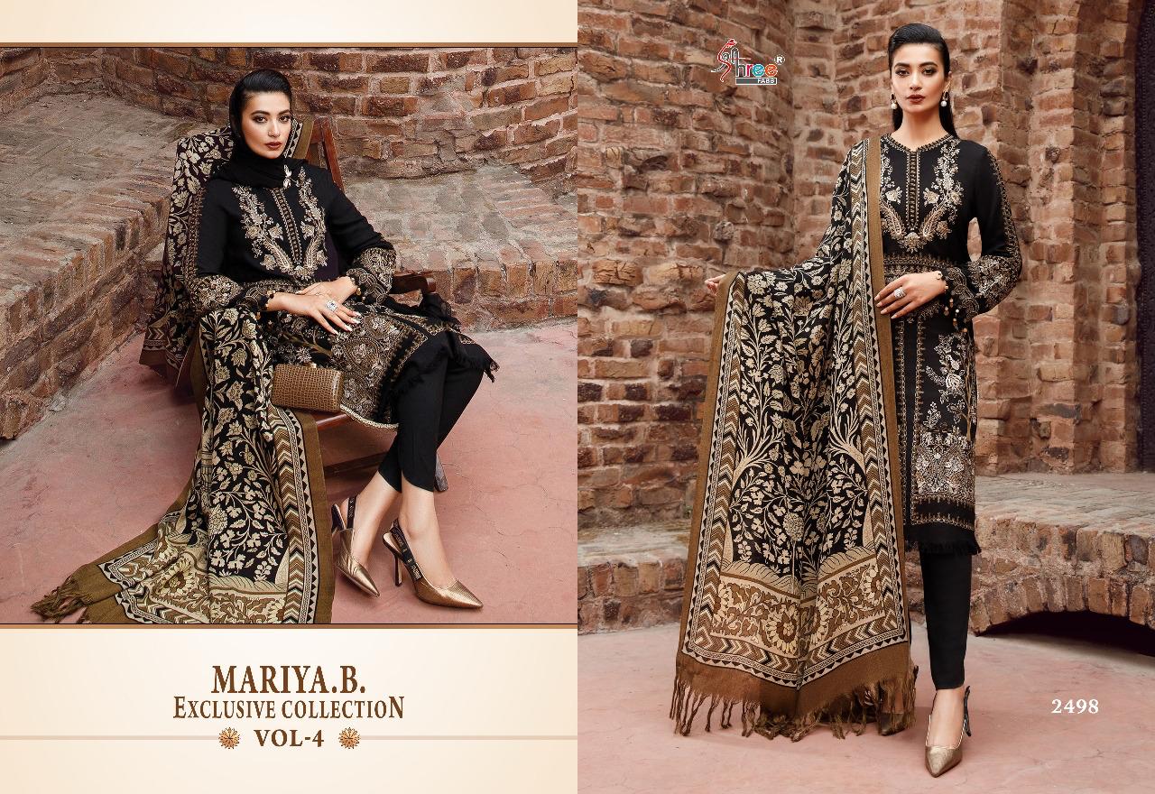 Shree Fabs Maria B Exclusive Pure Cotton With Embroidery Work Stylish Designer Pakistani Salwar Kameez