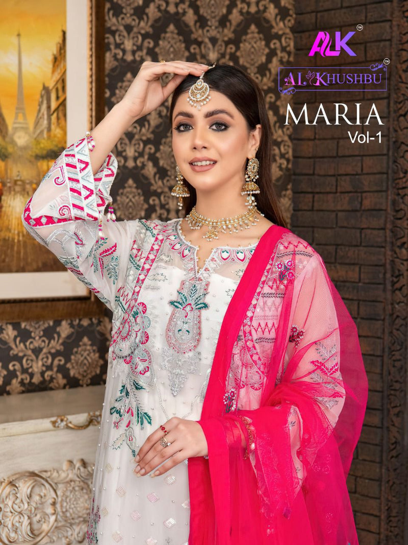 Al Khushbu Mariya Vol 1 Georgette With Heavy Embroidery Work Stylish Designer Pakistani Party Wear Salwar Kameez