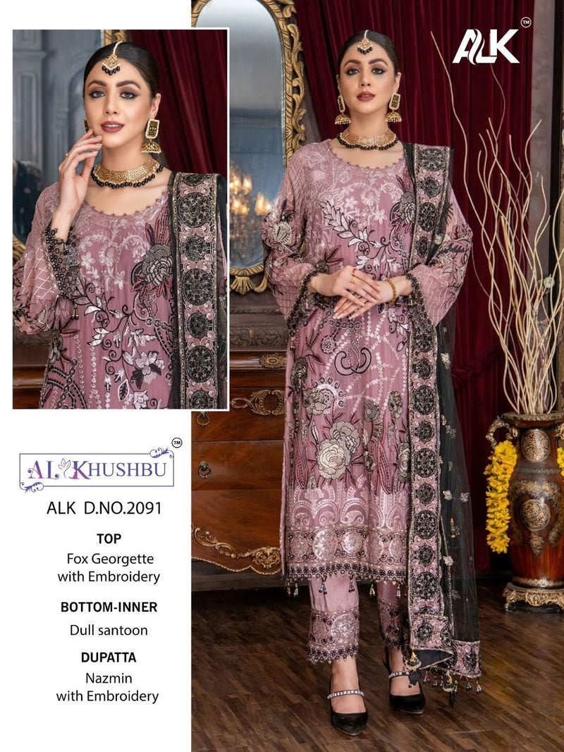 Al Khushbu Mariya Vol 1 Georgette With Heavy Embroidery Work Stylish Designer Pakistani Party Wear Salwar Kameez