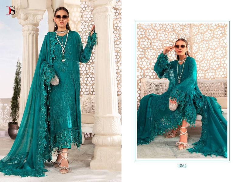 Deepsy Suit Mariab 22 Georgette With Heavy Embroidery Work Stylish Designer Pakistani Salwar Suit