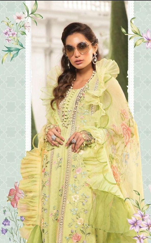 Deepsy Suits Mariab Lawn 22  NX Cotton Embroidered Pakistani Style Party Wear Salwar Kameez