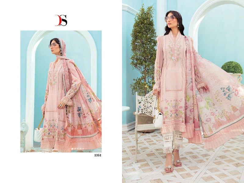 Deepsy Suits Mariab M Print 22 Jam Cotton Embroidered Party Wear Salwar Suits