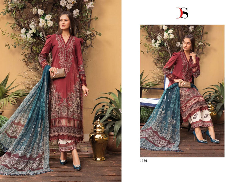 Deepsy Suits Mariab M Print 22 Jam Cotton Embroidered Party Wear Salwar Suits