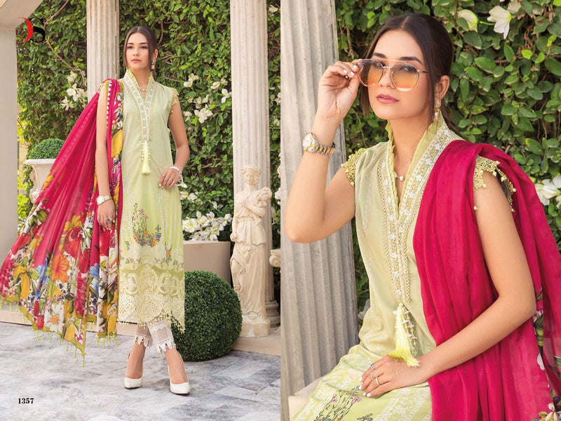 Deepsy Suits Mariab M Print 22 Jam Cotton Embroidered Party Wear Salwar Suits